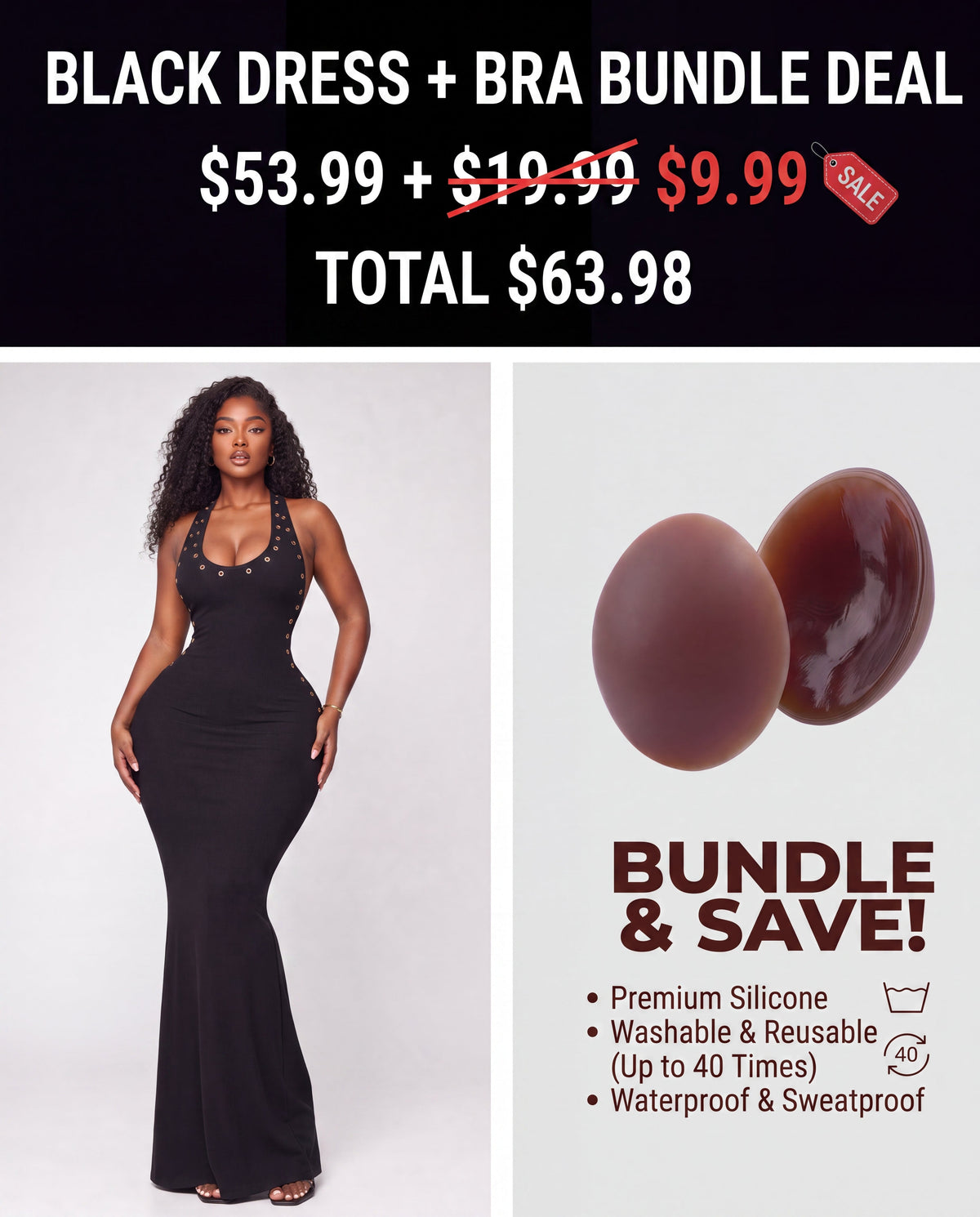 Grommet Detail Backless Maxi