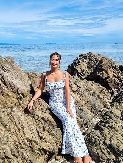 Floral tight spaghetti strap maxi dress