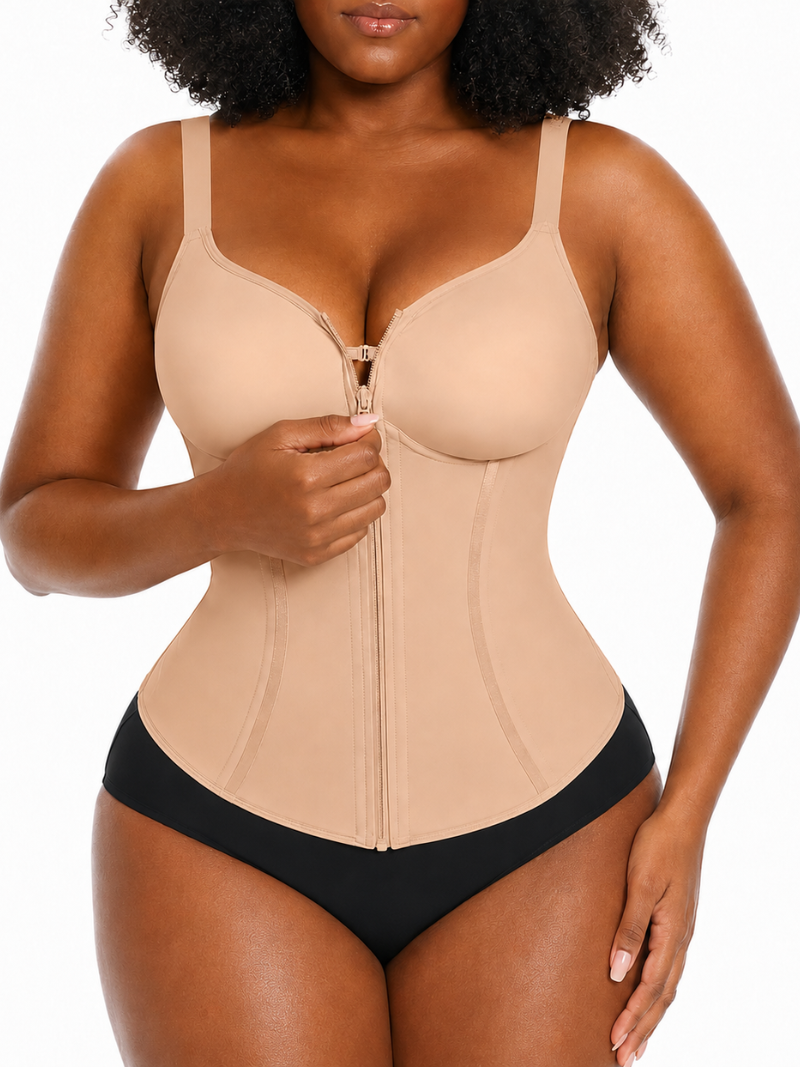 Zipper Curve Sculpt Corset