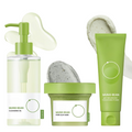 Mung Bean Cleansing Oil & Cleansing Foam & Clay Mask