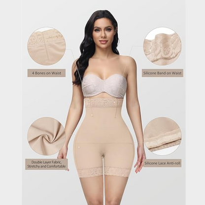 Ultra Compression High Waisted Hip Lifting Shapewear Short