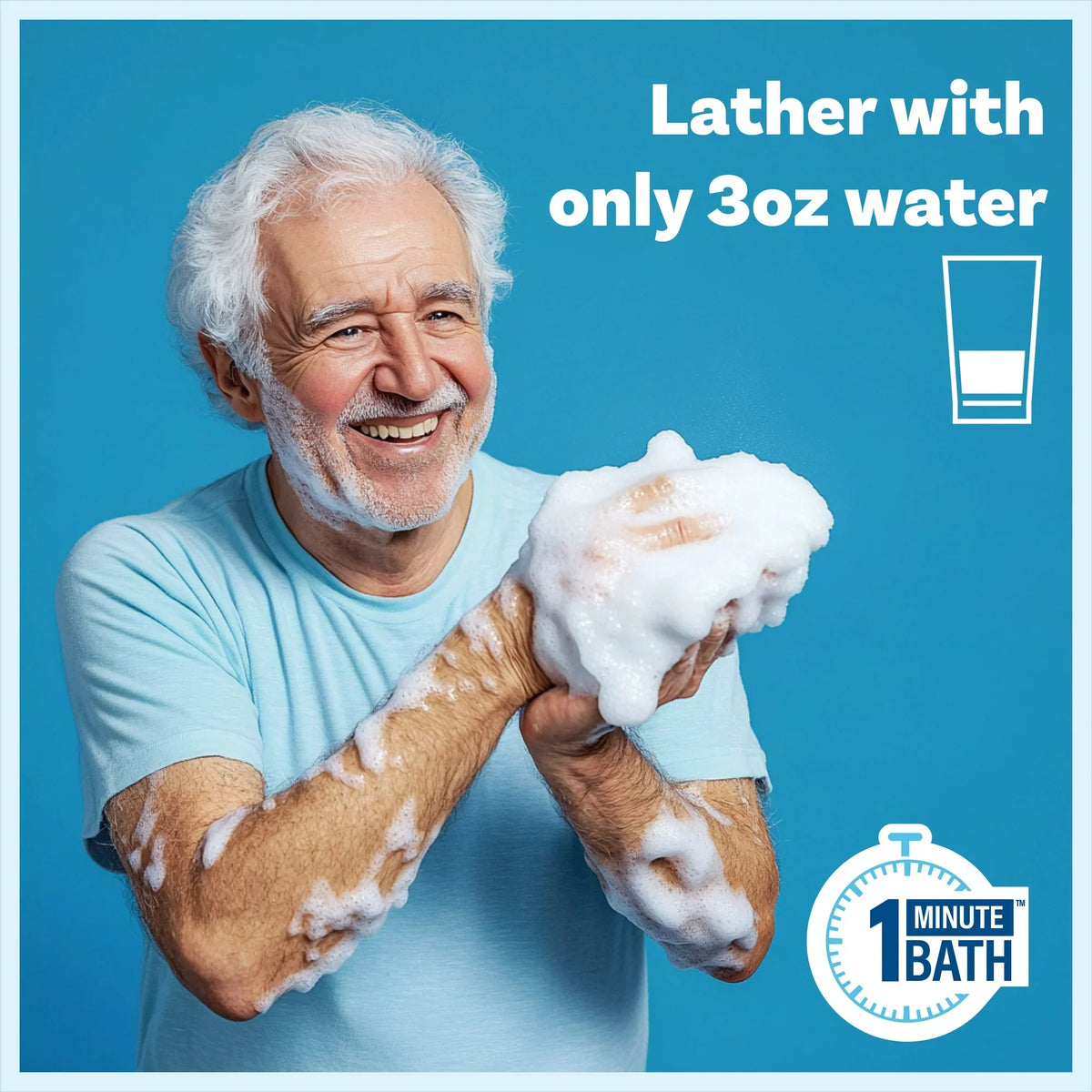 No Rinse Bath Wipes