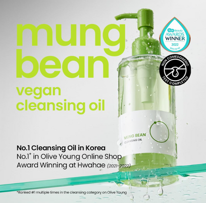 Mung Bean Cleansing Oil & Cleansing Foam & Clay Mask