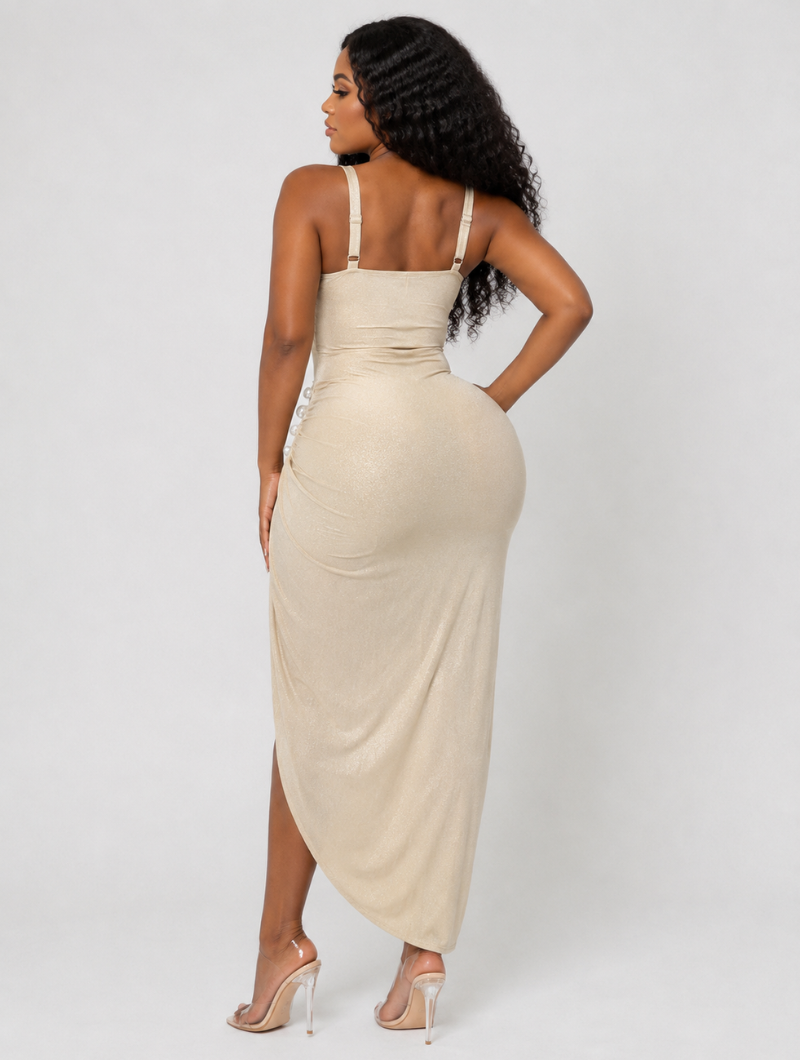 Champagne Pearl Bustier Set