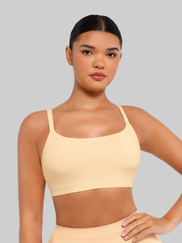 Wireless Invisible Square Neck Bra