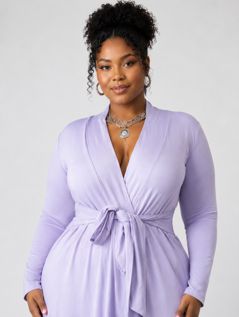 LuxeDrape Cozy Wrap Maxi