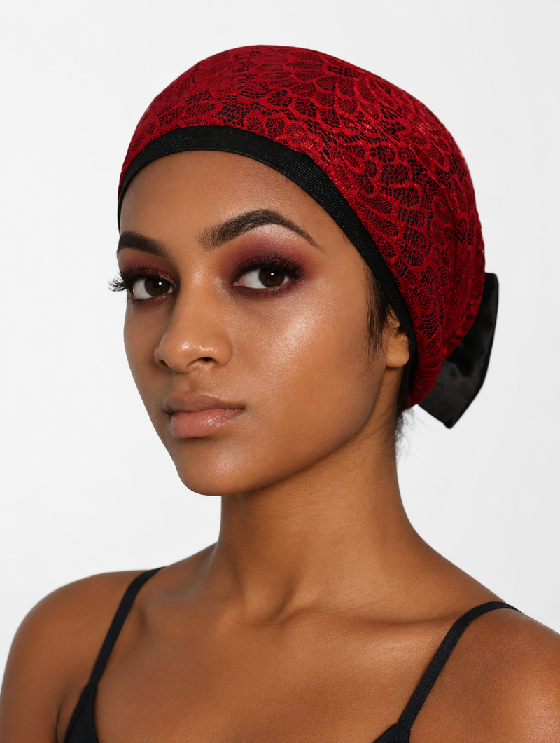 Lace Bow Hair Wrap