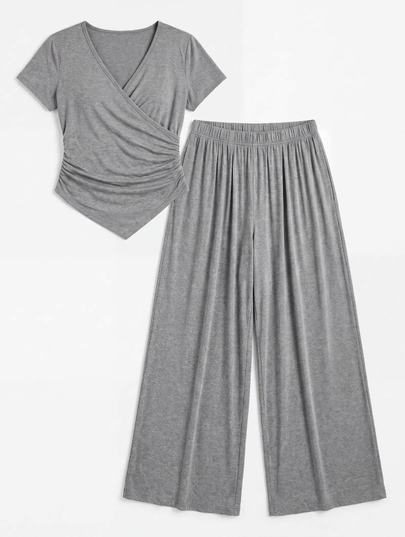 Flowy Ruched Lounge Set