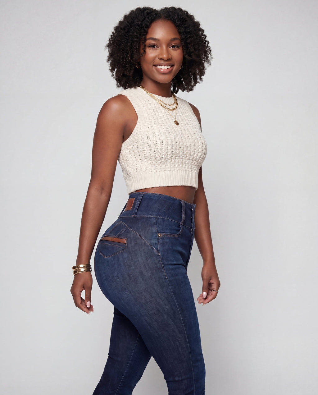 Signature Leather Lift Jeans