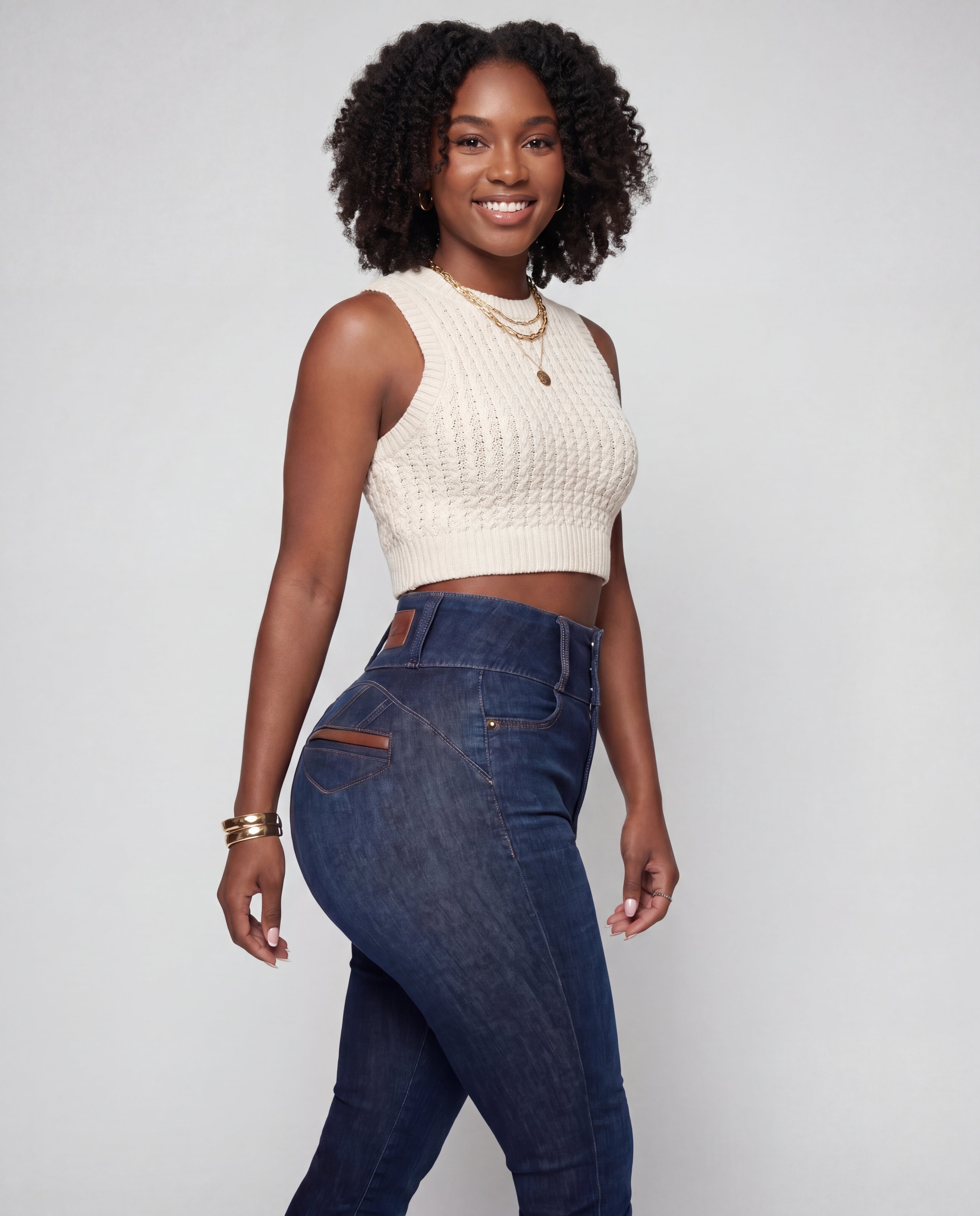 Signature Leather Lift Jeans