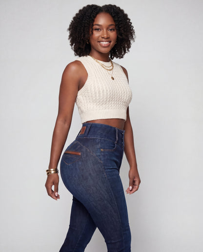 Signature Leather Lift Jeans