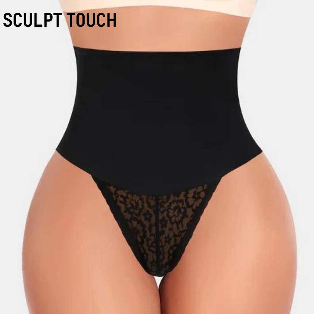 Mid Waist Lace Shapewear Thong