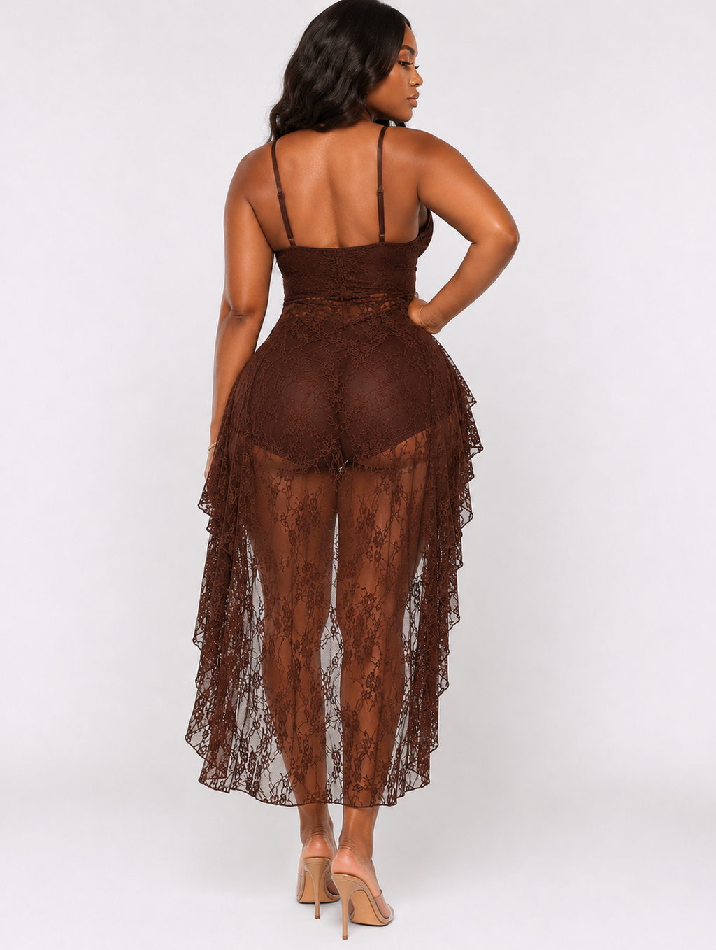 Enchanted Lace Hi-Lo Dress
